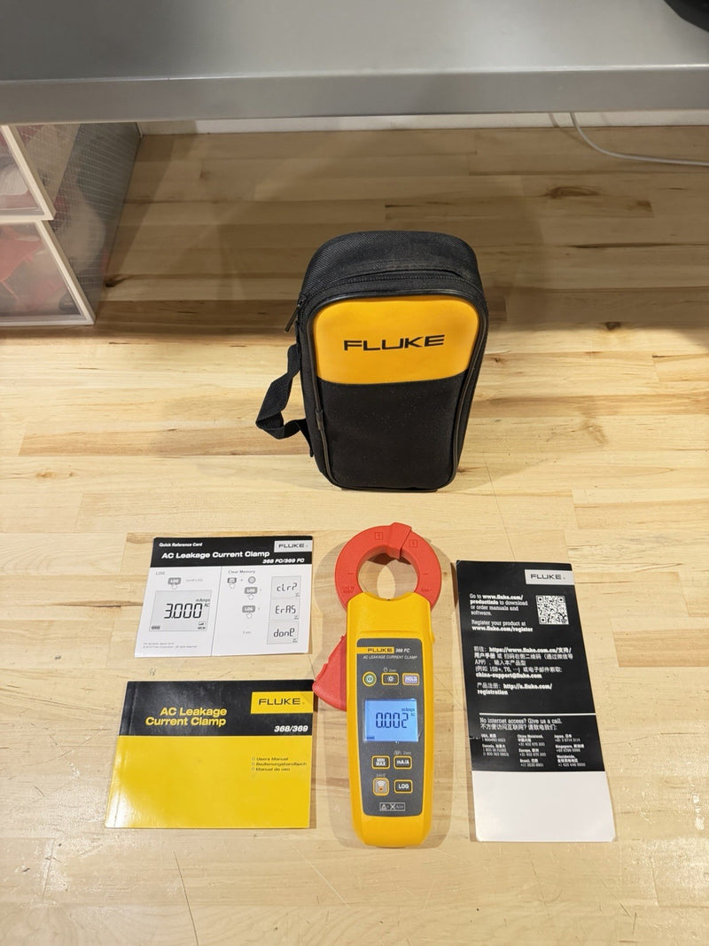 FLUKE 368 FC AC LEAKAGE CURRENT CLAMP FREE SHIPPING