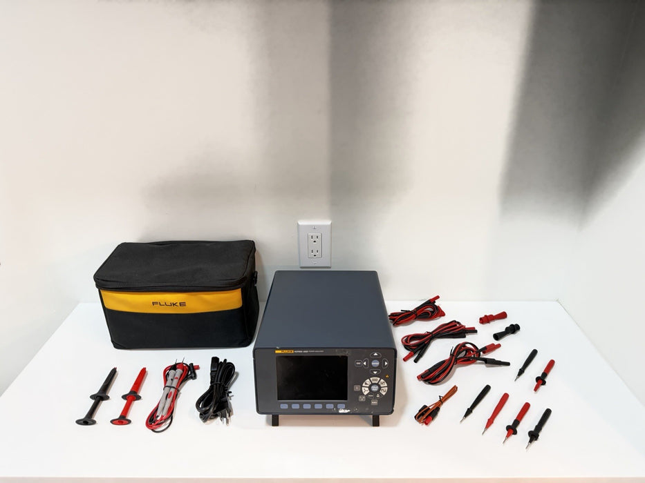FLUKE NORMA 4000 POWER ANALYZER WITH LEADS & ACCESSORIES TESTED