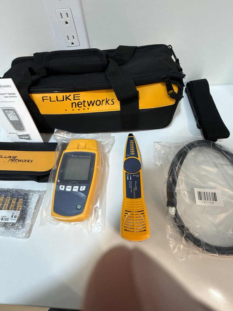 FLUKE NETWORKS MICROSCANNER POE CABLE VERIFIER KIT MS-POE-KIT / SHIPS FREE