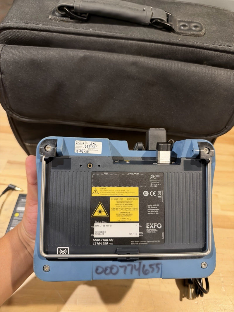 EXFO MAX-715B MAX TESTER SM FIBER OTDR W/ PM & VFL MAX-715B-M1-EI MAX715B TESTED