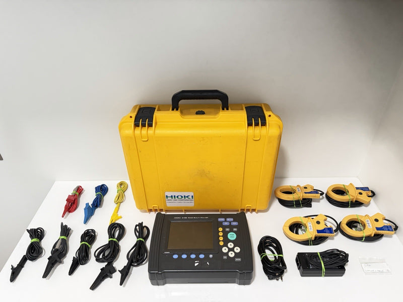 HIOKI 3196 POWER QUALITY ANALYZER WITH PROBES & LEADS TESTEE