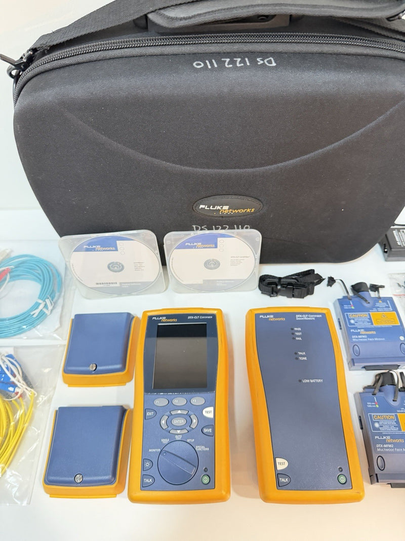 FLUKE NETWORKS DTX-CLT CERTIFIBER OLTS TESTER KIT W/DTX-MFM2 (TESTED)SHIPS FREE