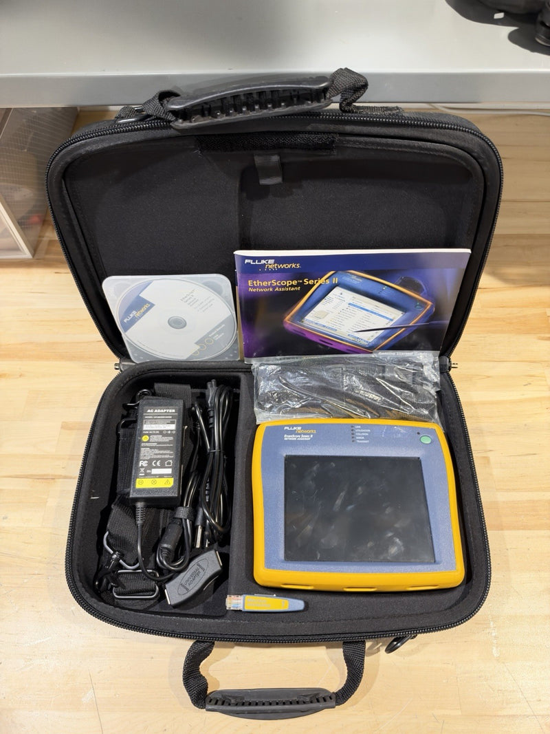 FLUKE NETWORKS ETHERSCOPE SERIES II NETWORK ASSISTANT KIT - SHIPS FAST