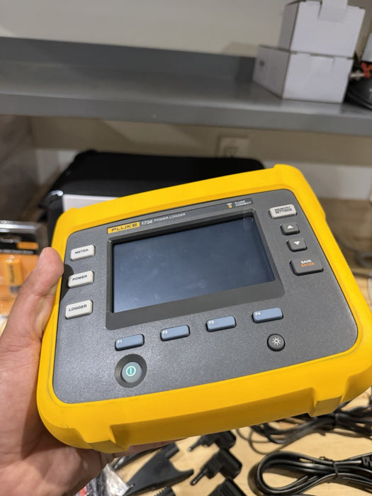 FLUKE 1738 POWER LOGGER KIT 3 PHASE W/ACCESSORIES (TESTED) FREE SHIPPING