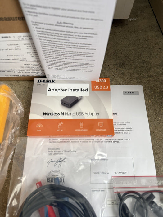 FLUKE 123B/NA INDUSTRIAL SCOPEMETER 20MHZ MFD 2024