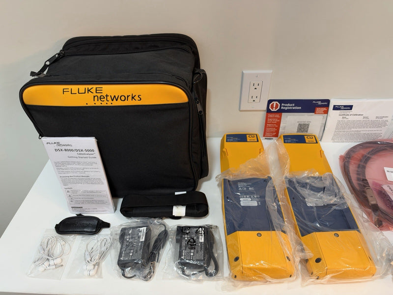 FLUKE NETWORKS DSX2-5000 LAN CABLE CERTIFIBER TESTER CALIBRATED 2024 NEW