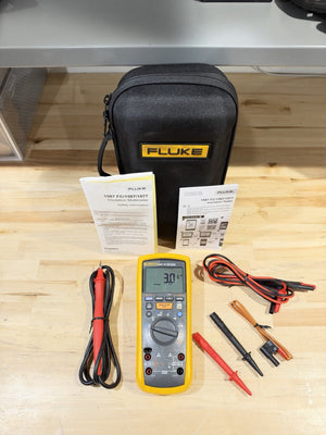FLUKE 1587 FC 2 IN 1 HANDHELD DIGITAL INSULATION MULTIMETER W/ ACCESSORIES