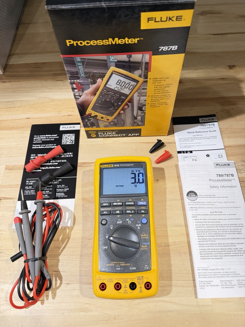 FLUKE 787B PROCESS METER TESTED