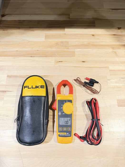 FLUKE 324 TRUE-RMS CLAMP METER WITH LEADS & CASE