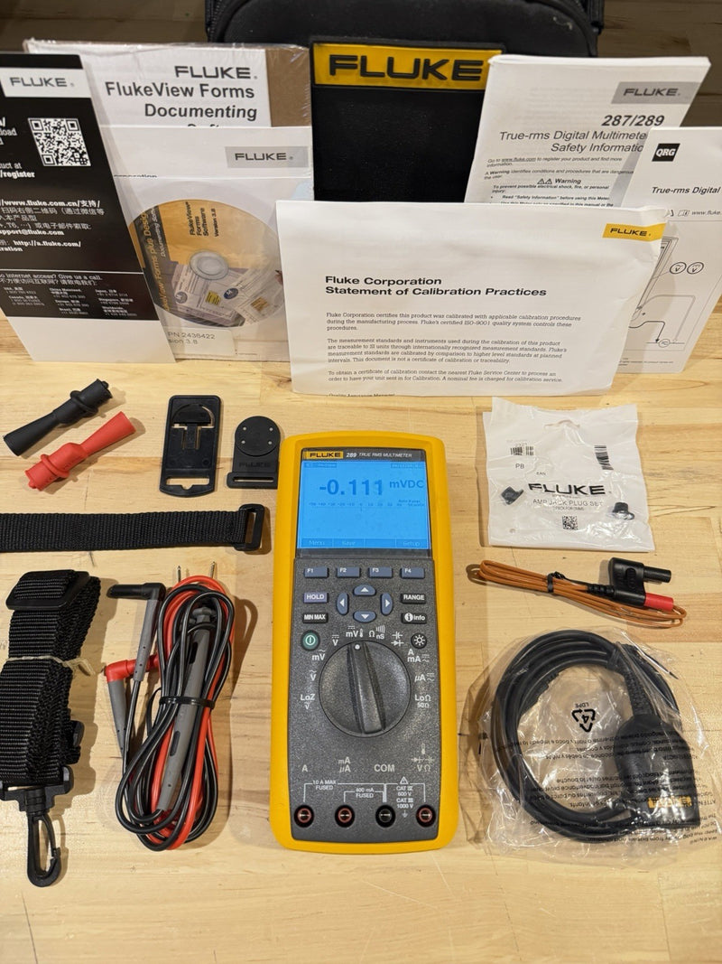 FLUKE 289/FVF FORMS COMBO KIT W/ ACCESSORIES (NEW) FREE SHIPPING