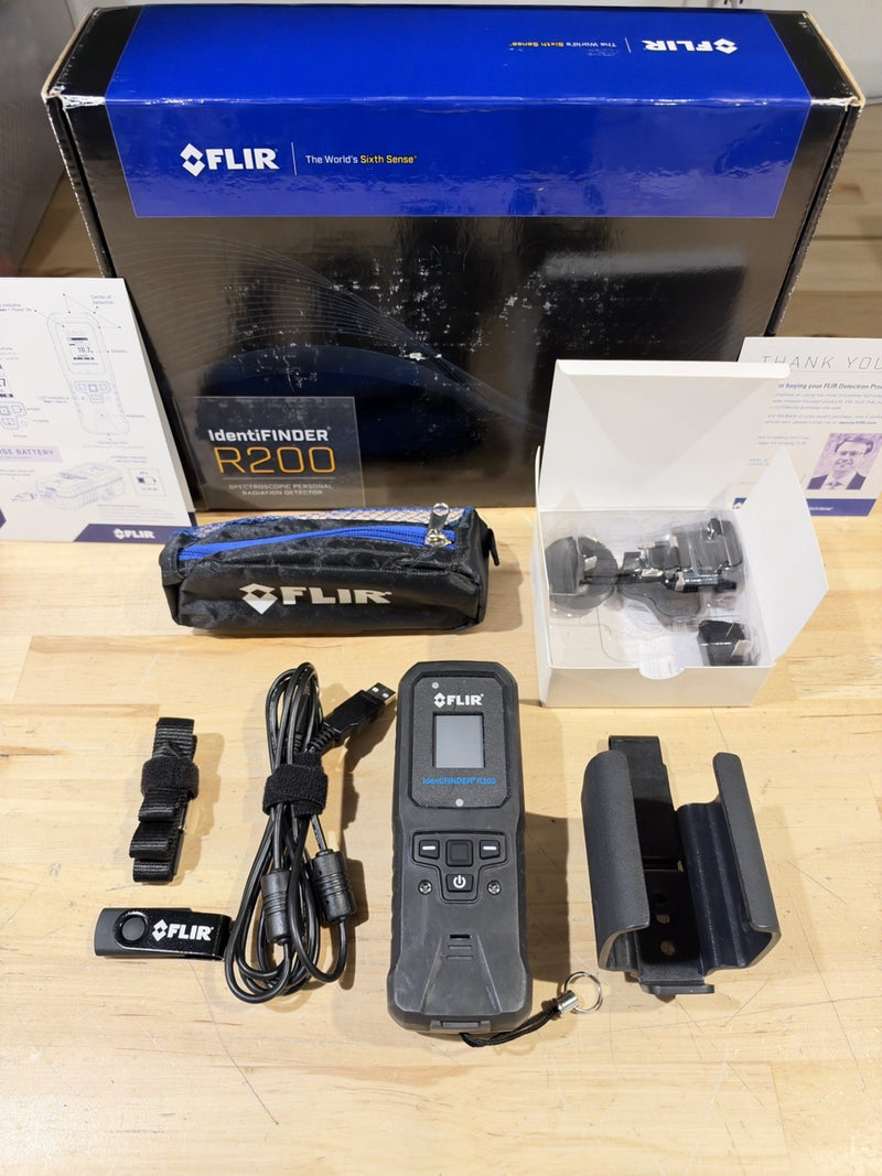 FLIR IDENTIFINDER R200 SPECTROSCOPIC PERSONAL RADIATION DETECTOR -SHIPS FREE NEW
