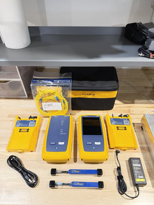 FLUKE NETWORKS CFP-SM CERTIFIBER PRO MODULE SET & DSX VERSIV MAINFRAME & REMOTE