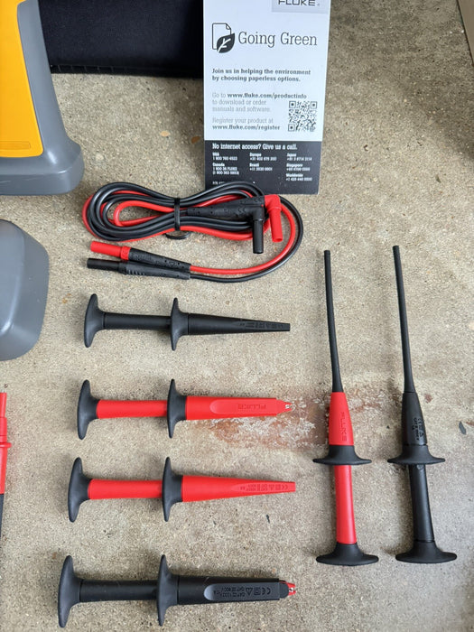 FLUKE 985 PARTICLE COUNTER AIR QUALITY METER HVAC IAQ WITH NEW LEAD SET