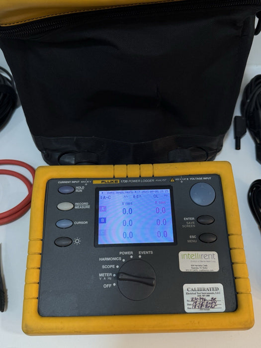 FLUKE 1735 THREE-PHASE POWER LOGGER (CALIBRATED 2025) SHIPS FAST - TESTED