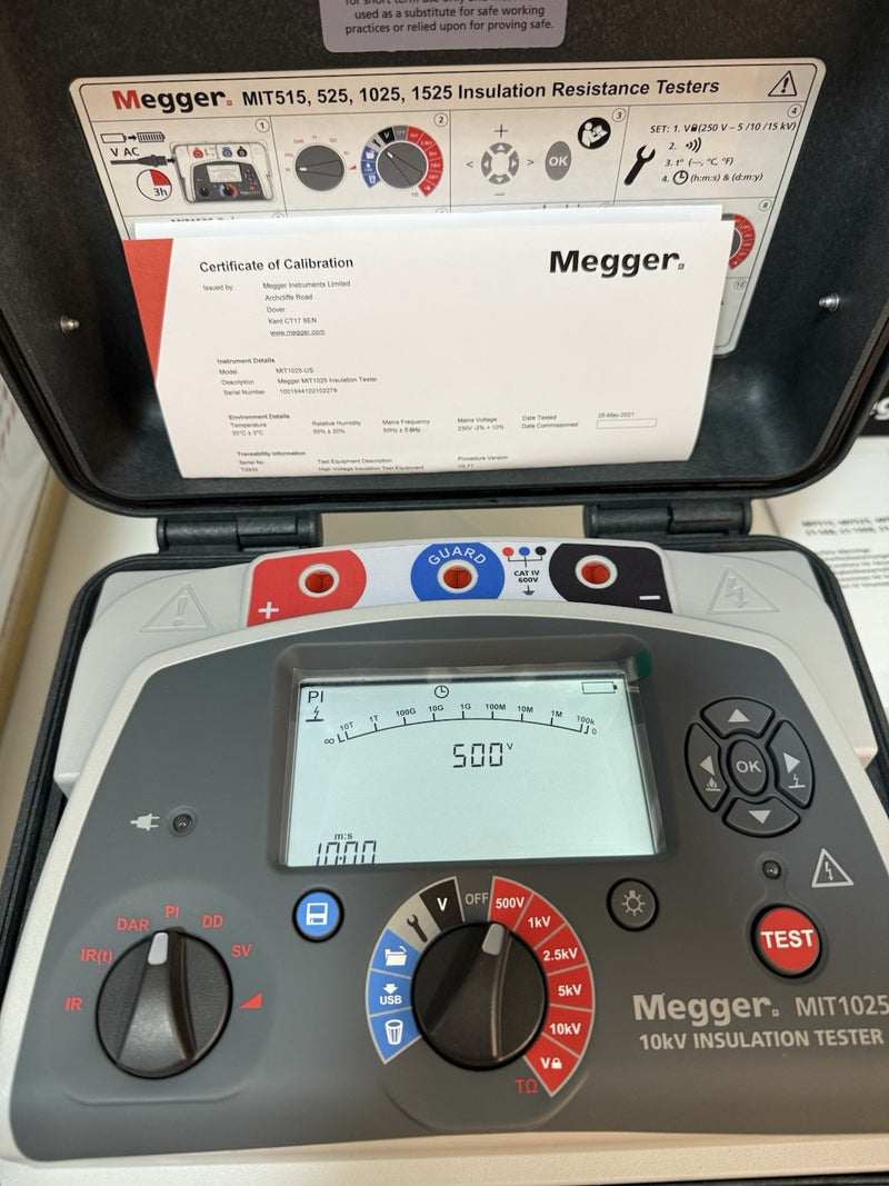 MEGGER MIT1025 10KV INSULATION RESISTANCE TESTER
