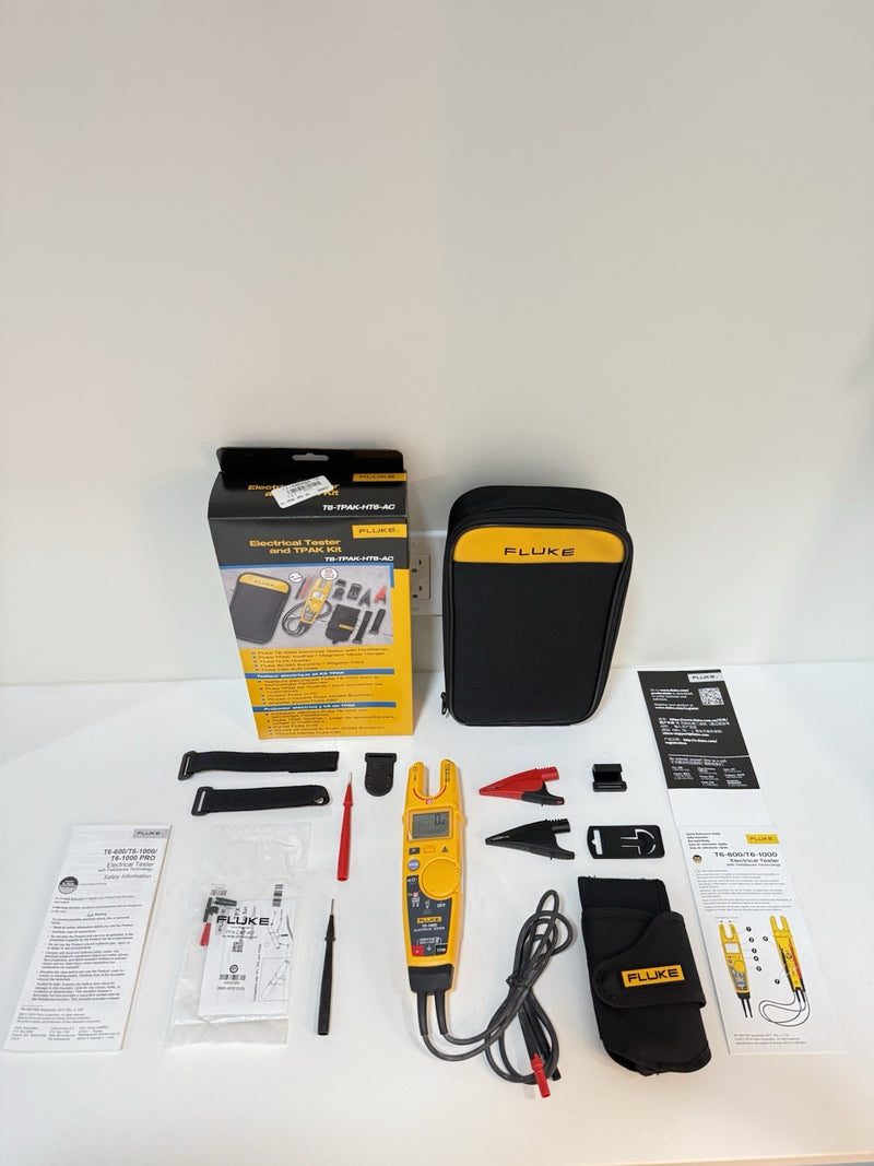 FLUKE T6-1000 ELECTRICAL TESTER WITH TPAK-HT6 AC285 KIT