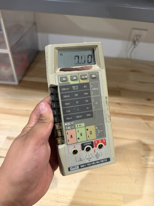 FLUKE 8060A TRUE RMS MULTIMETER FOR PARTS