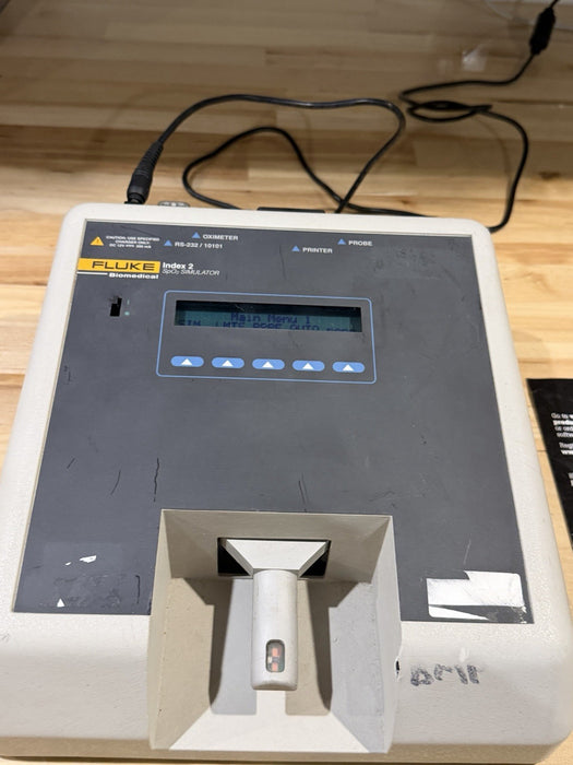 FLUKE BIOMEDICAL INDEX 2 SPO2 SIMULATOR & CHARGER - FREE SHIPPING