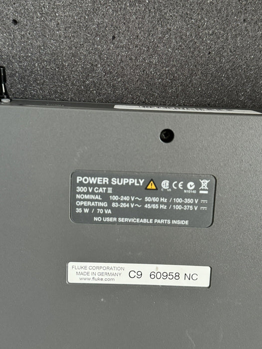 FLUKE 1760 THREE PHASE POWER QUALITY RECORDER TOPAS WITH NEW