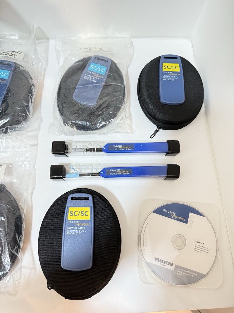 FLUKE NETWORKS VERSIV OPTIFIBER PRO OTDR KIT WITH QUAD OTDR MODULE & ACCESSORIES