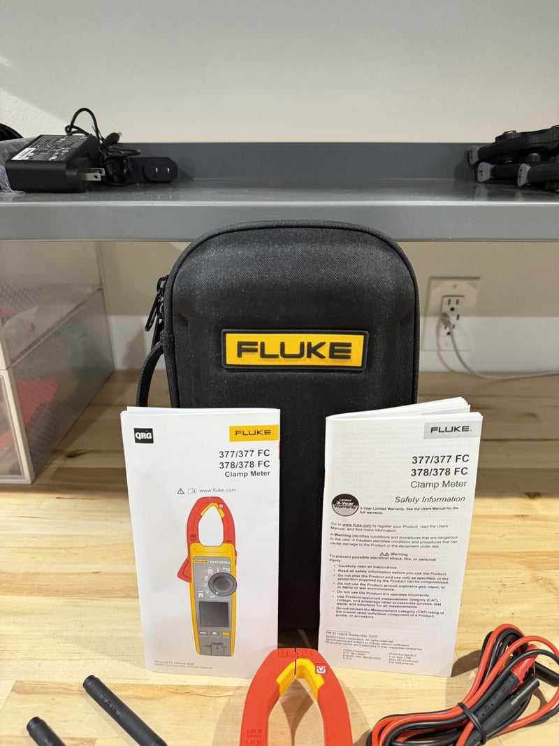 FLUKE 377 FC NON-CONTACT VOLTAGE CLAMP METER SHIPS FAST