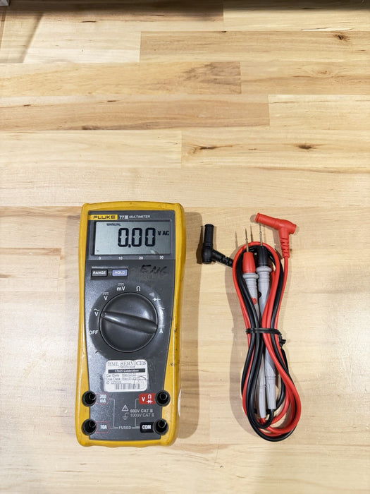 FLUKE 77 III MULTIMETER W/ LEADS (TESTED) SHIPS FAST