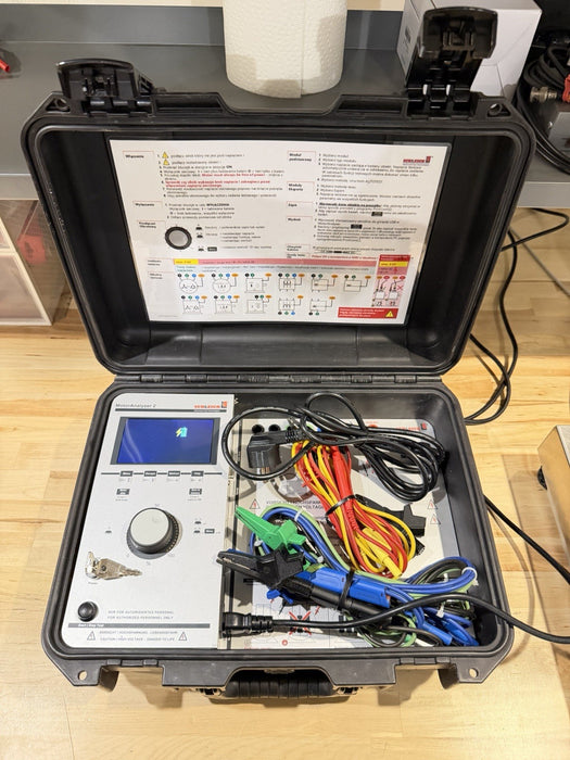 SCHLEICH MOTORANALYZER 2 W/ LEADS & CHARGER (TESTED) FREE SHIPPING