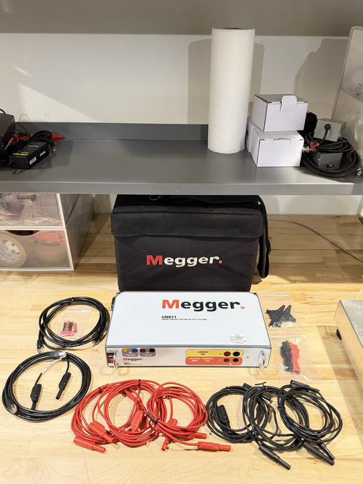MEGGER SMRT 1 SMART PROTECTIVE RELAY TEST SYSTEM (CALIBRATED 2026) W/ CABLES