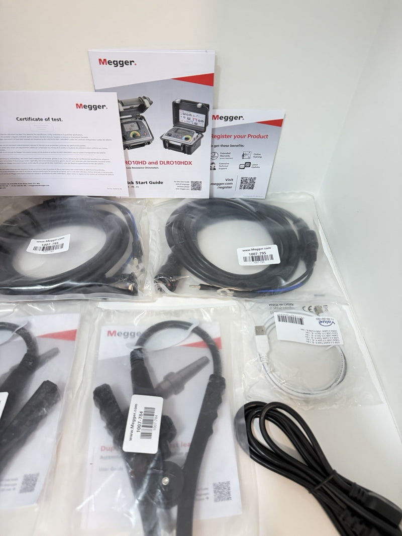 MEGGER DLRO10HDX DIGITAL LOW RESISTANCE OHMMETER KITCALIBRATED 2025