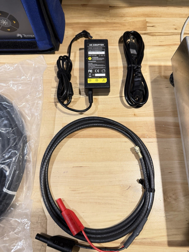 TEMPO TELSCOUT TS100 TDR REFLECTOMETER CABLE TESTER WITH LEADS & ACCESSORIES TESTED