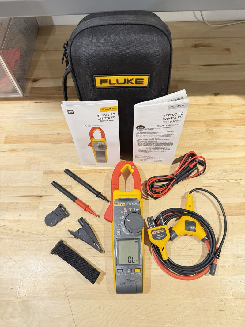 FLUKE 377 FC NON-CONTACT VOLTAGE CLAMP METER SHIPS FAST