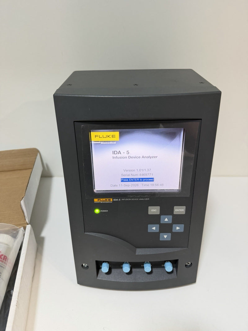 FLUKE BIOMEDICAL IDA-5 INFUSION DEVICE ANALYZER KIT 4 CHANNEL (NEW SEALED)