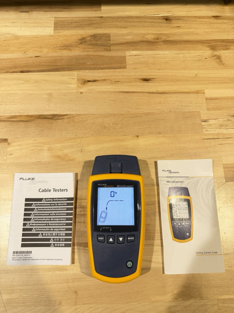 FLUKE NETWORKS MS2-100 MICROSCANNER 2 CABLE VERIFIER