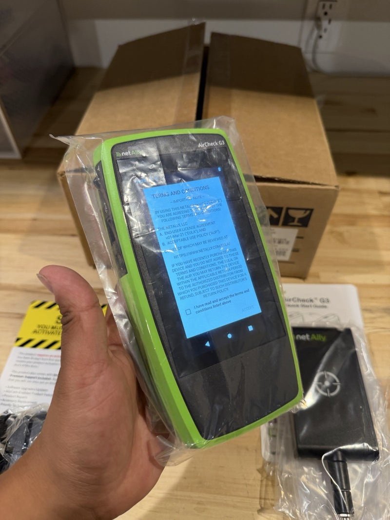 NETALLY AIRCHECK G3 PRO WIRELESS TESTER WITH CHARGER & ANTENNA