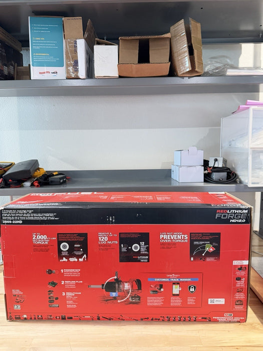 MILWAUKEE 2869-22HD M18 1" EXTENDED ANVIL CORDLESS IMPACT WRENCH KIT -NEW SEALED