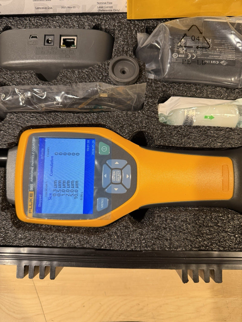 FLUKE 985 AIRBORNE PARTICLE COUNTER TESTER CALIBRATED 2025 TESTED