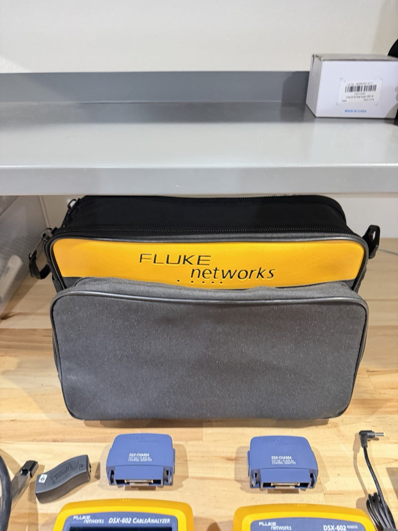 FLUKE NETWORKS DSX-602 PRO 500MHZ CABLE ANALYZER V2 WITH WIFI TESTED
