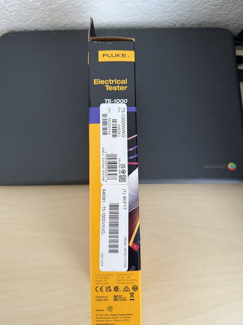 FLUKE T5-1000 ELECTRICAL TESTER MFD 2025CALIBRATED 2025