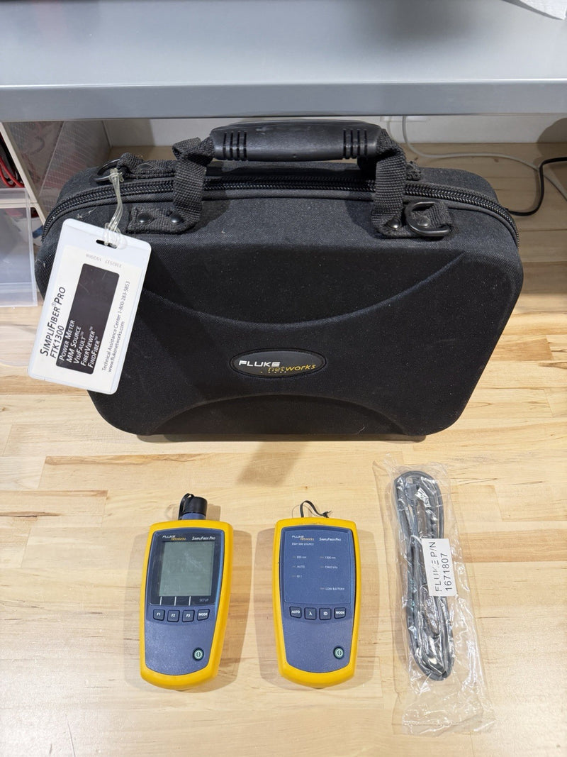 FLUKE NETWORKS FTK-1000 SIMPLIFIBER PRO FIBER OPTIC TEST KIT
