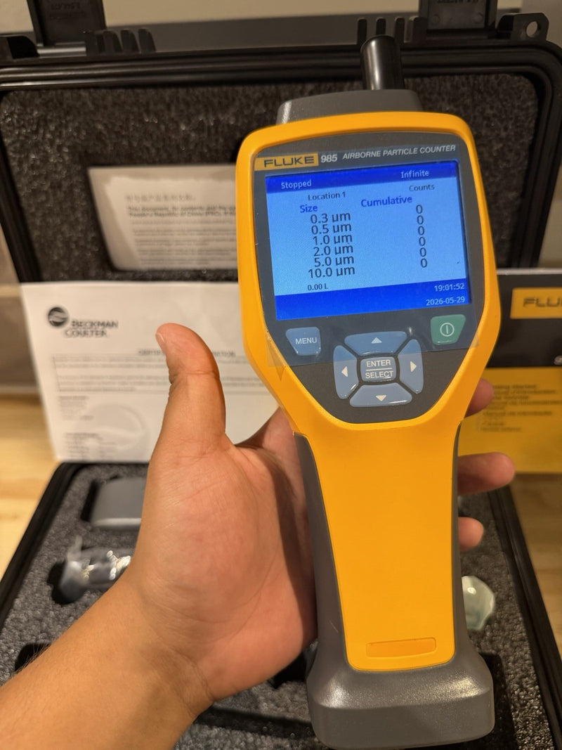 FLUKE 985 AIRBORNE PARTICLE COUNTER TESTER CALIBRATED 2025 TESTED