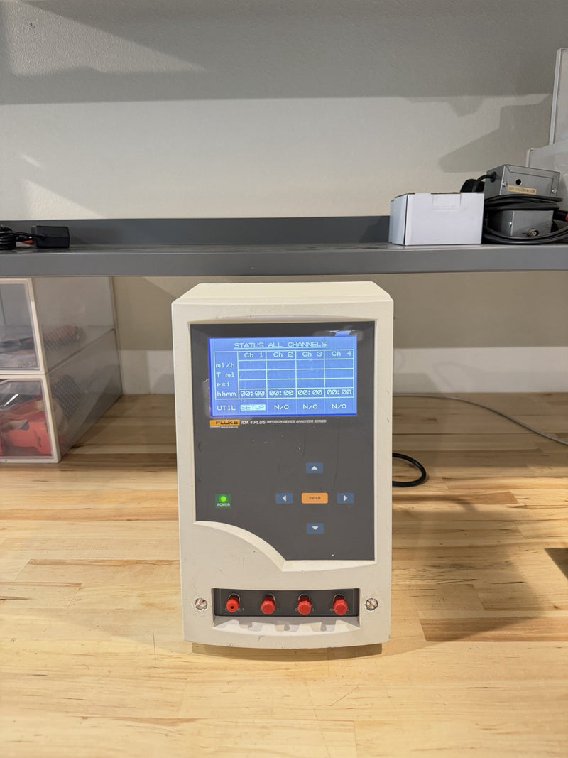 FLUKE BIOMEDICAL IDA 4 PLUS INFUSION DEVICE ANALYZER SERIES TESTED