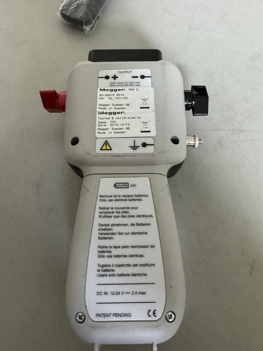 MEGGER MOM2 MICROHMMETER WITH NEW SET OF LEADS & BAG