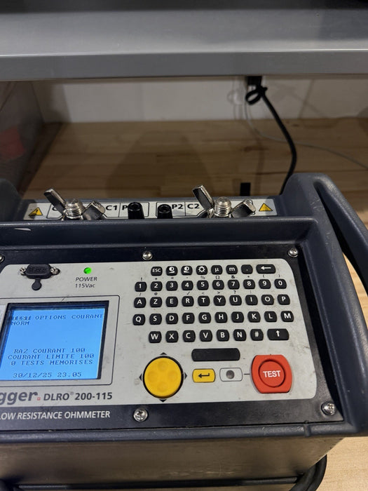 MEGGER DLRO 200-115 DIGITAL LOW RESISTANCE OHMMETER (CALIBRATED 2025) SHIPS FREE