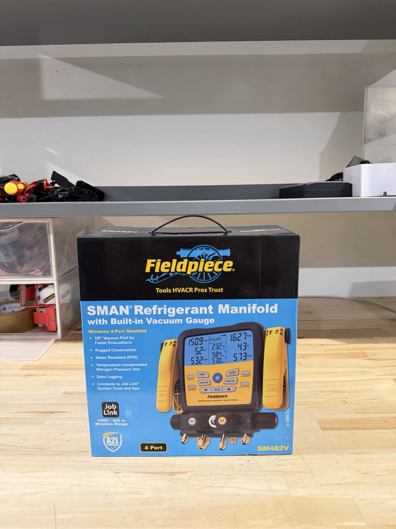 FIELDPIECE SM482V SMAN REFRIGERANT WIRELESS MANIFOLD 4 PORT (NEW SEALED)