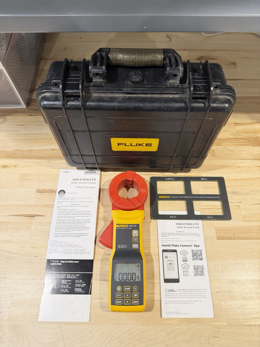 FLUKE 1630-2 FC EARTH GROUND CLAMP (TESTED) FREE SHIPPING