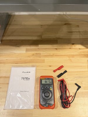 FLUKE 707EX MA CALIBRATOR WITH LEADS & MANUAL TESTED