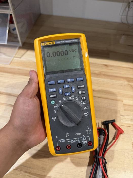 FLUKE 289 TRUE RMS ELECTRONIC LOGGING DIGITAL MULTIMETER WITH LEADS & CLIPS #3