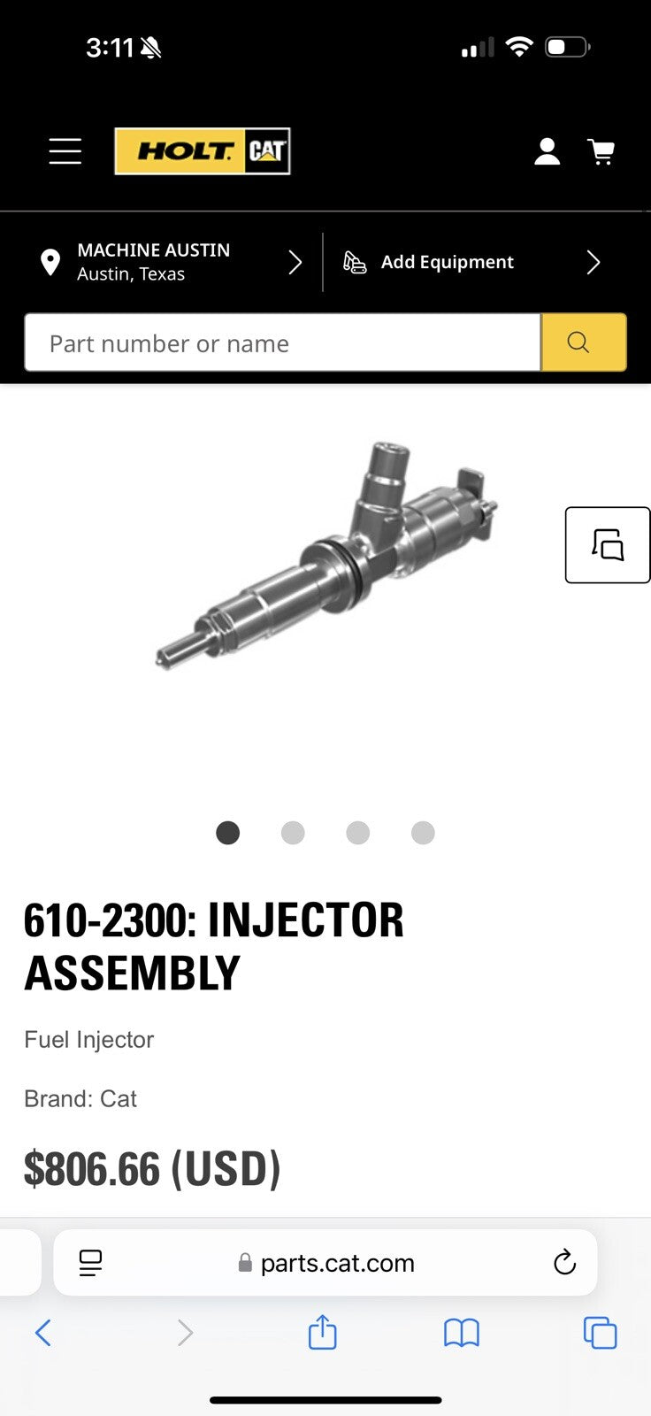CAT 610-2300 DIESEL INJECTOR