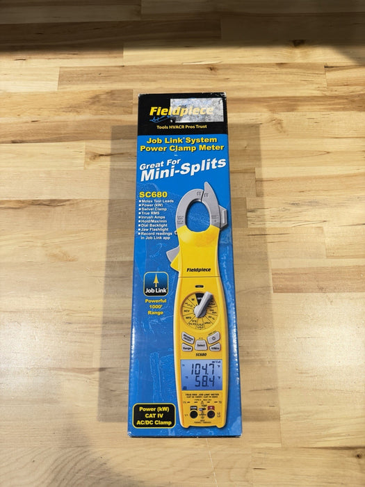 FIELDPIECE SC680 TRUE RMS JOB LINK METER (NEW FACTORY SEALED) FREE SHIPPING