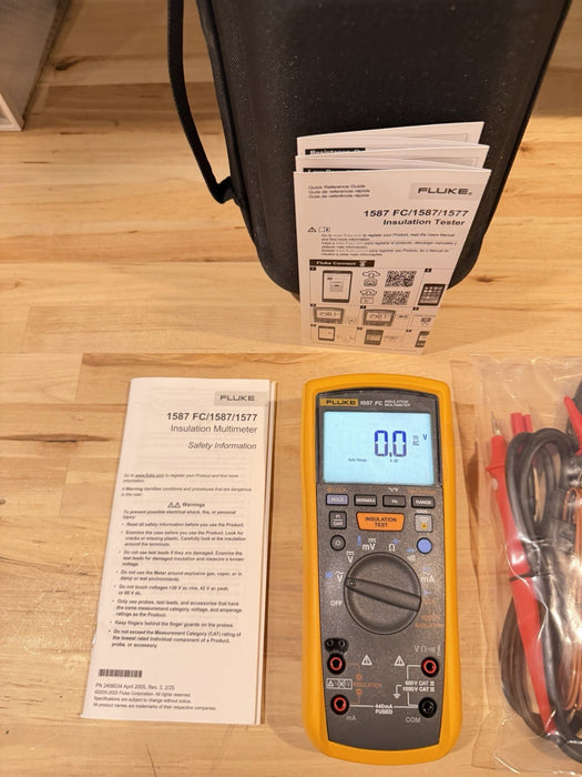 FLUKE 1587 FC 2 IN 1 HANDHELD DIGITAL INSULATION MULTIMETER